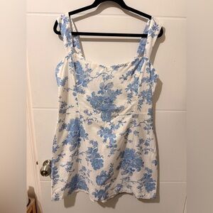 Abercrombie & Fitch Blue Floral Mini Dress